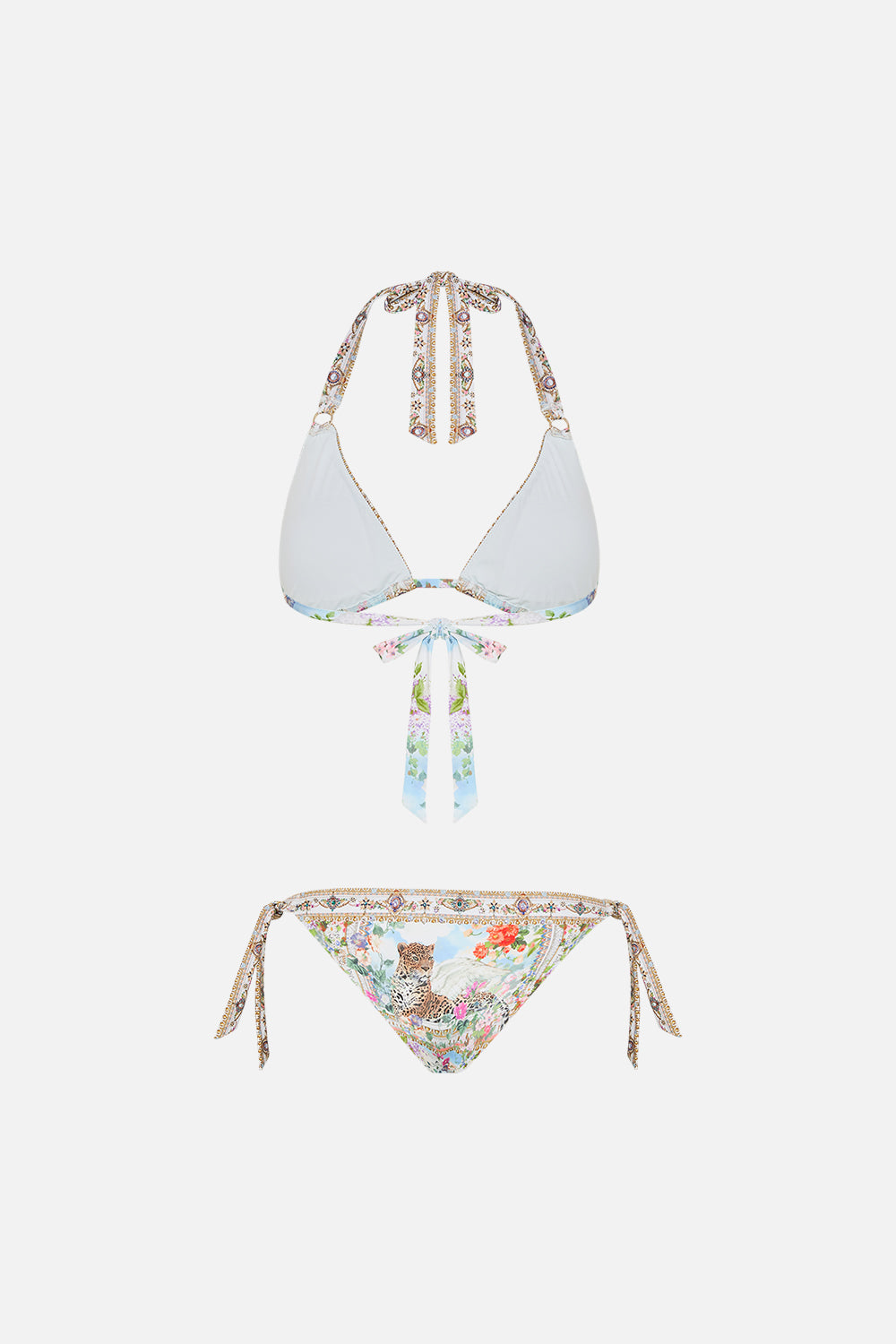 Soft Tie Tri Bikini With Trims - We Always Have Alexandria