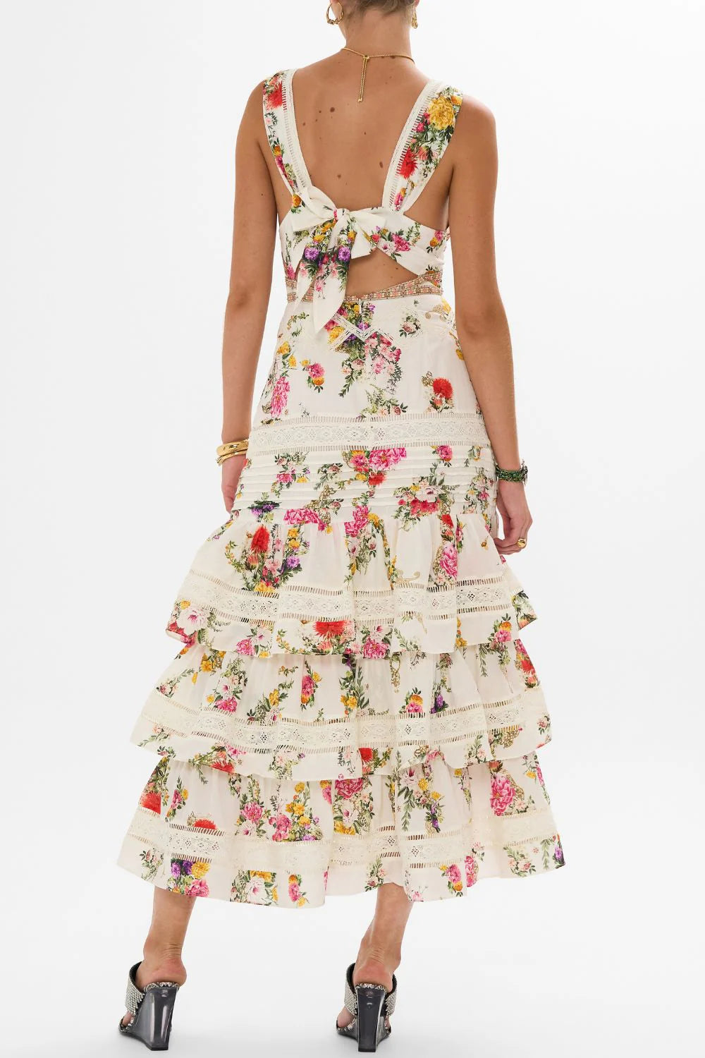 Tiered ruffle hem dress on sale