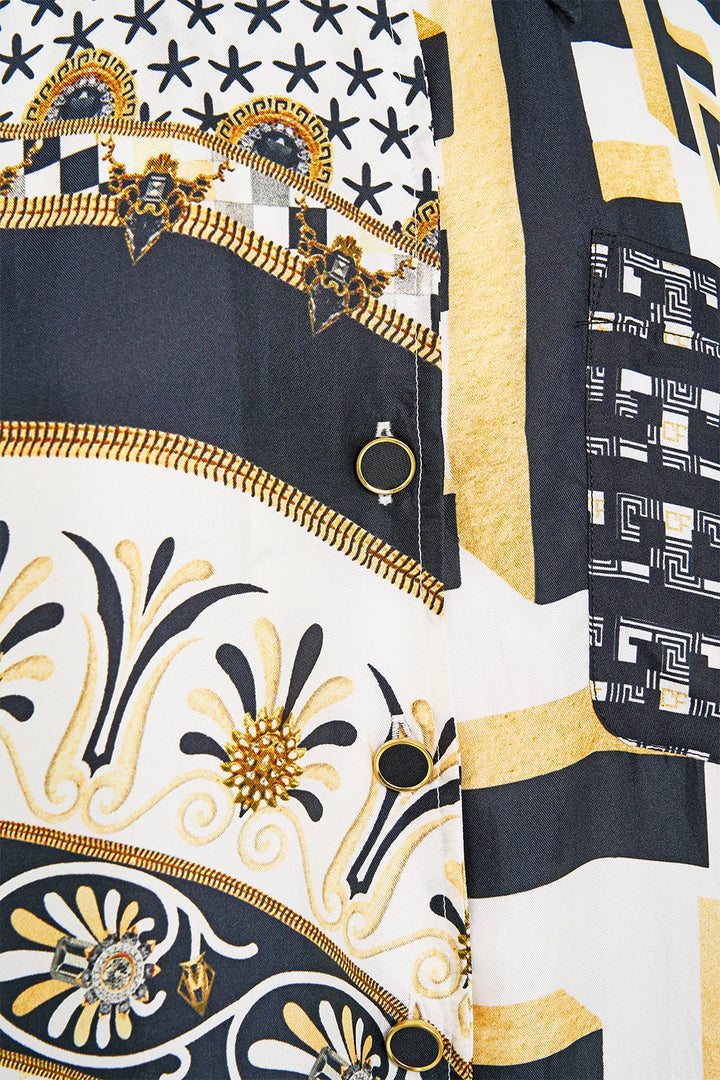 Oversized Shirt With Pocket - Temples of Dendara