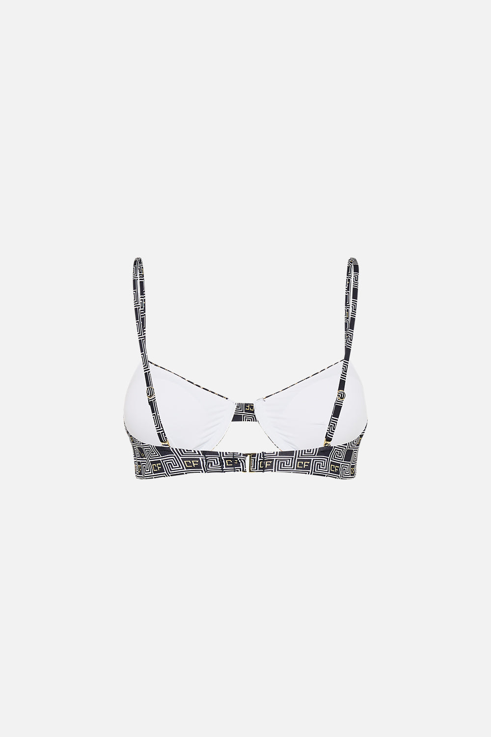Underwire Bra With Cut Out And Trim - Temples of Dendara