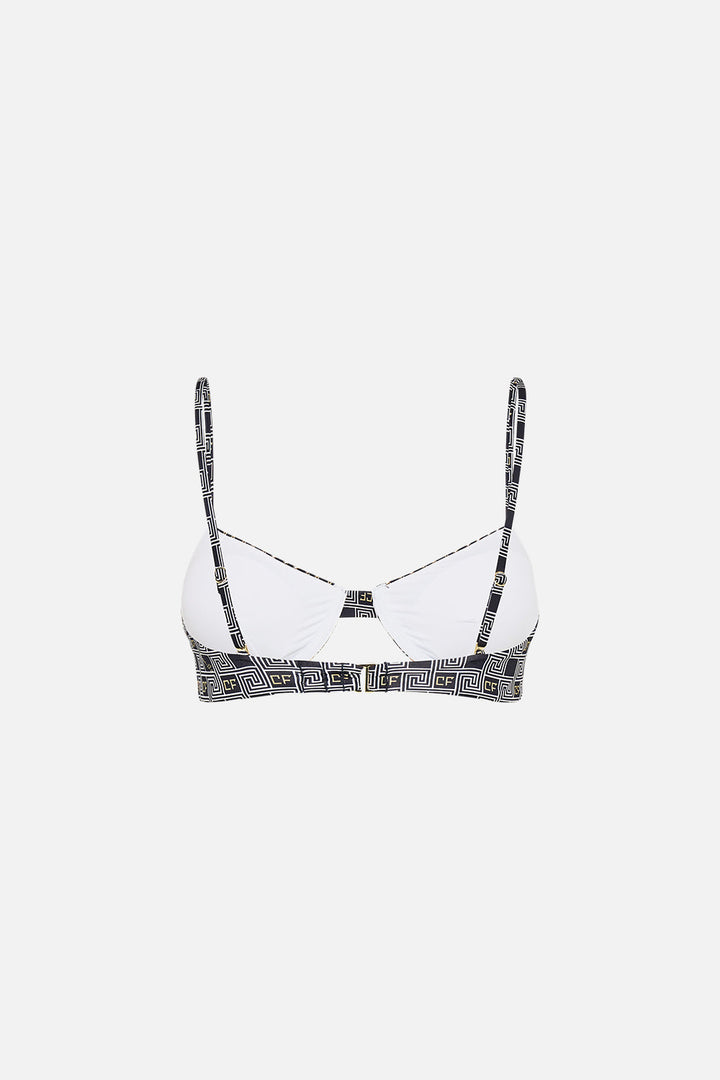 Underwire Bra With Cut Out And Trim - Temples of Dendara