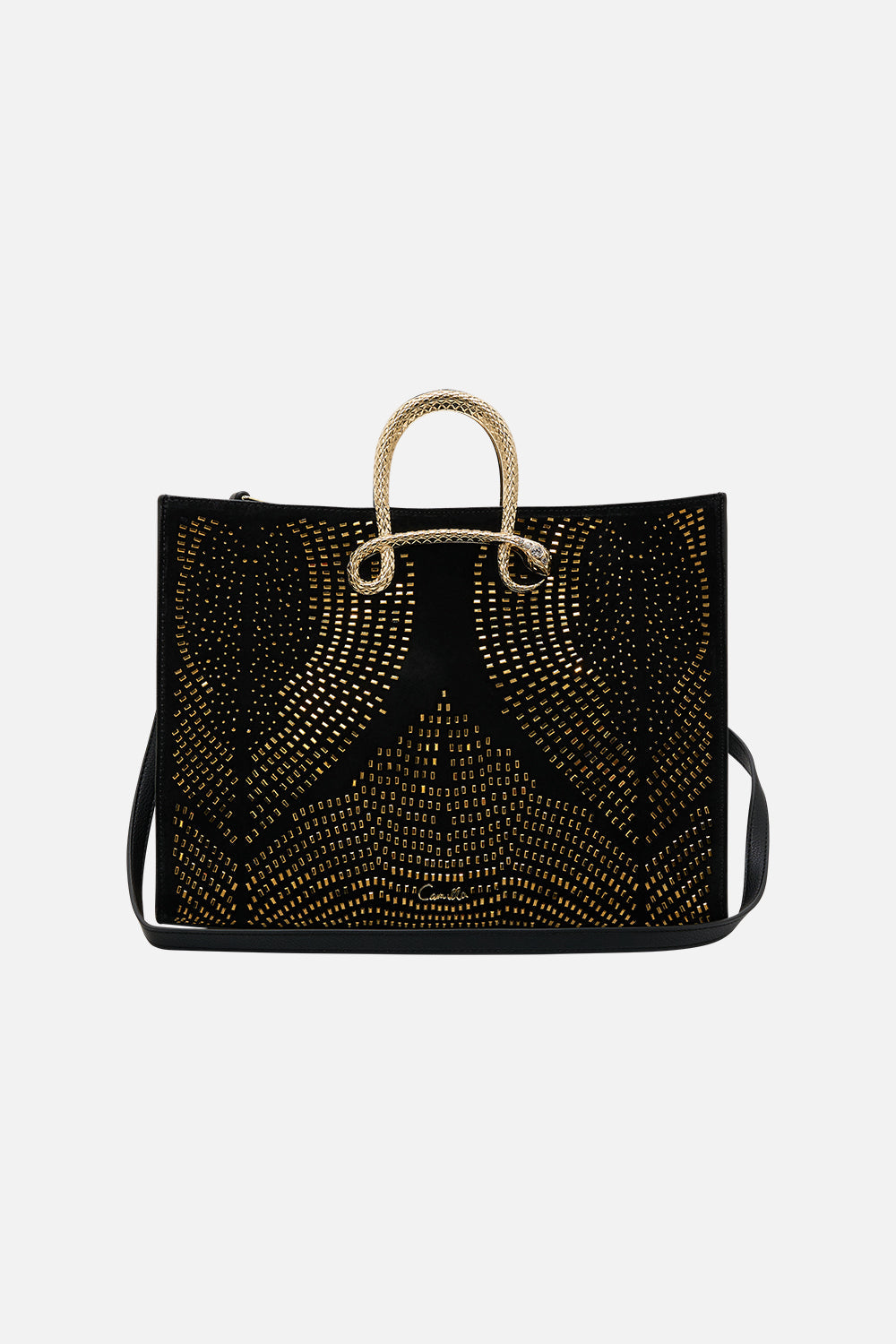 East West Tote With Snake Handle