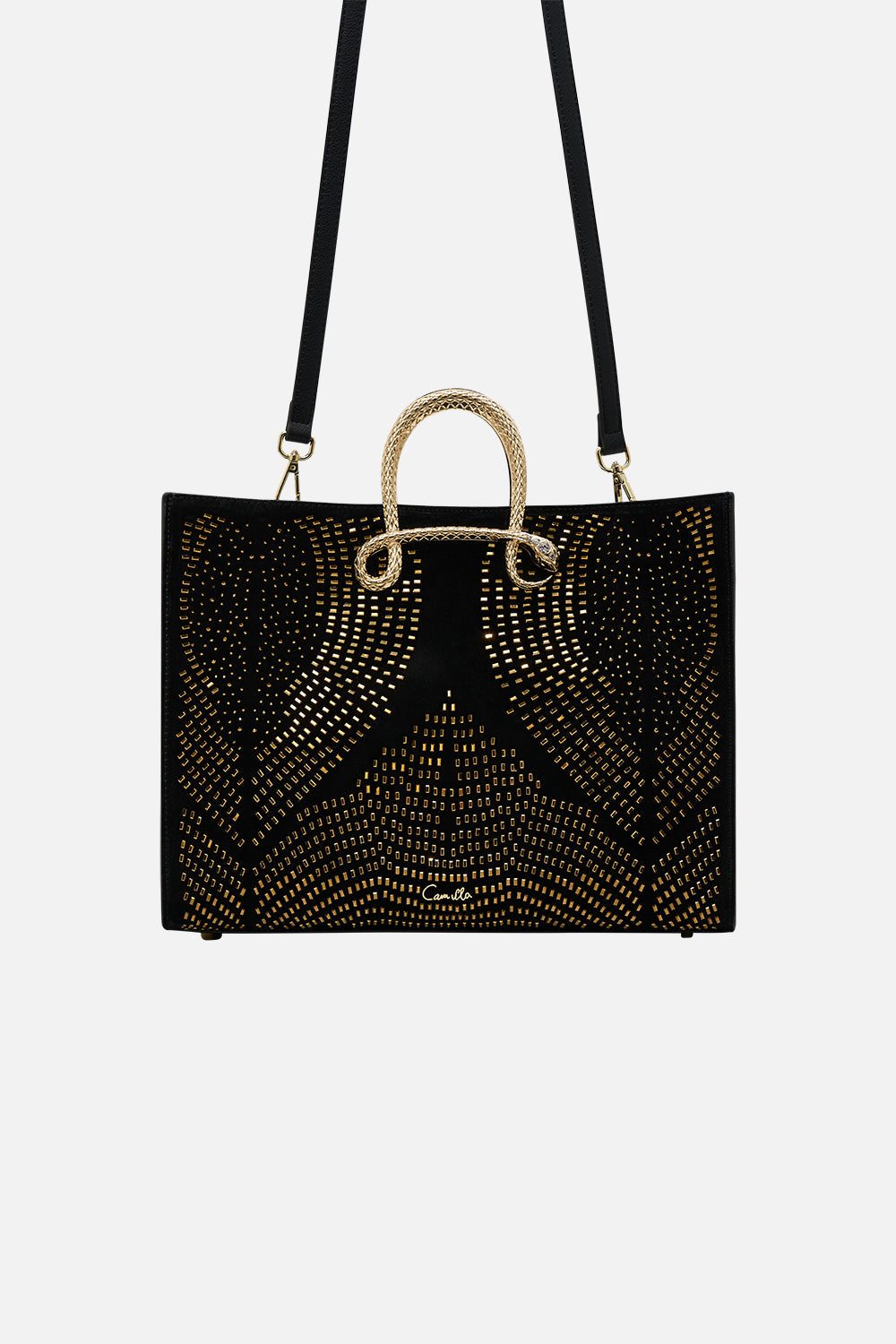 East West Tote With Snake Handle