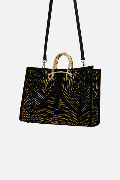 East West Tote With Snake Handle