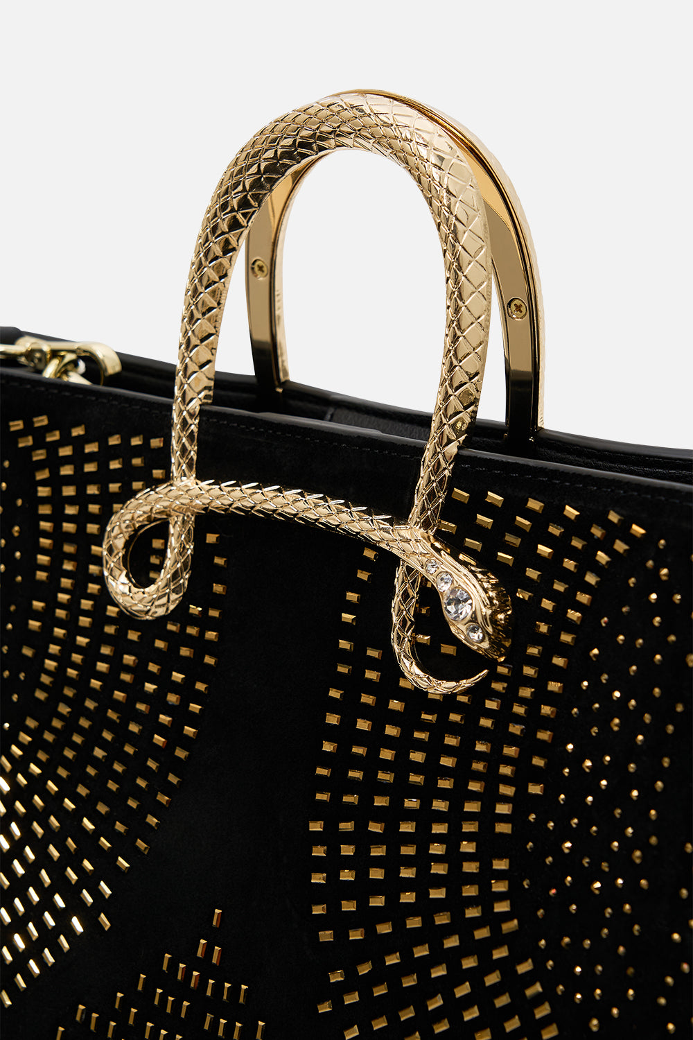 East West Tote With Snake Handle