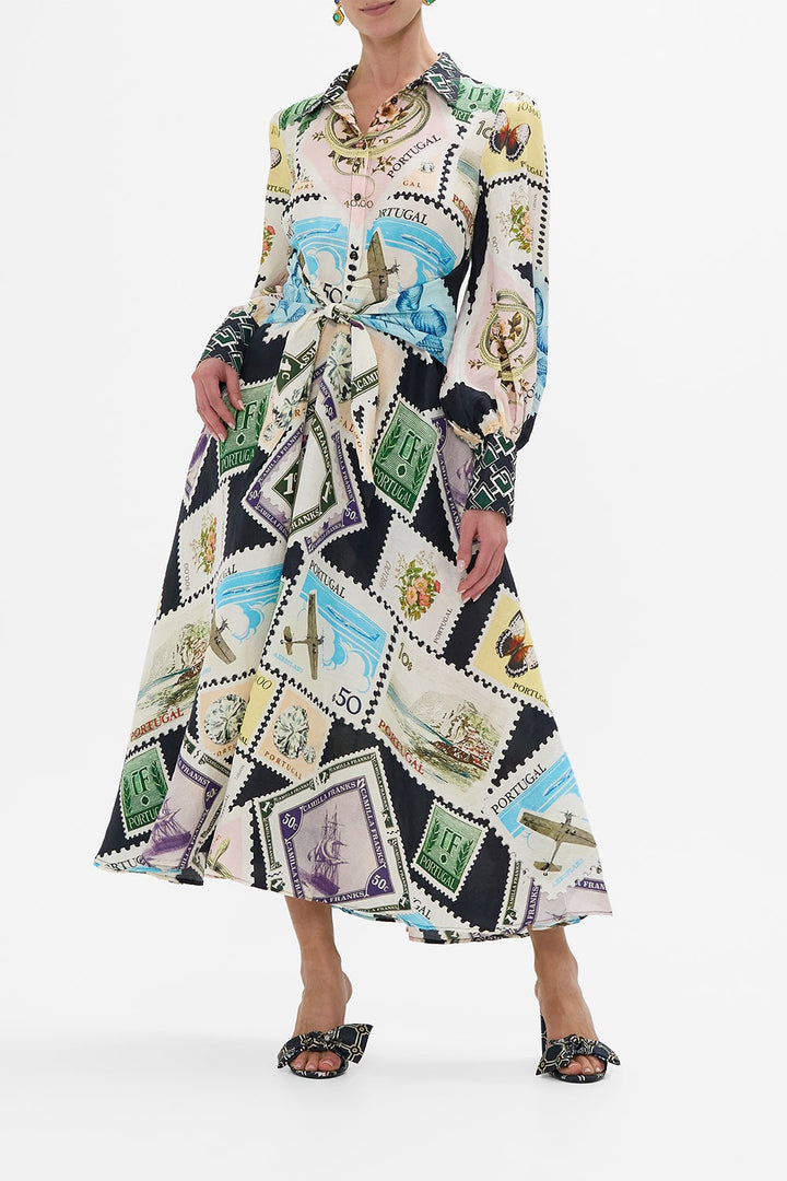 Waist Tie Shirt Dress - My Porto Pen Pal