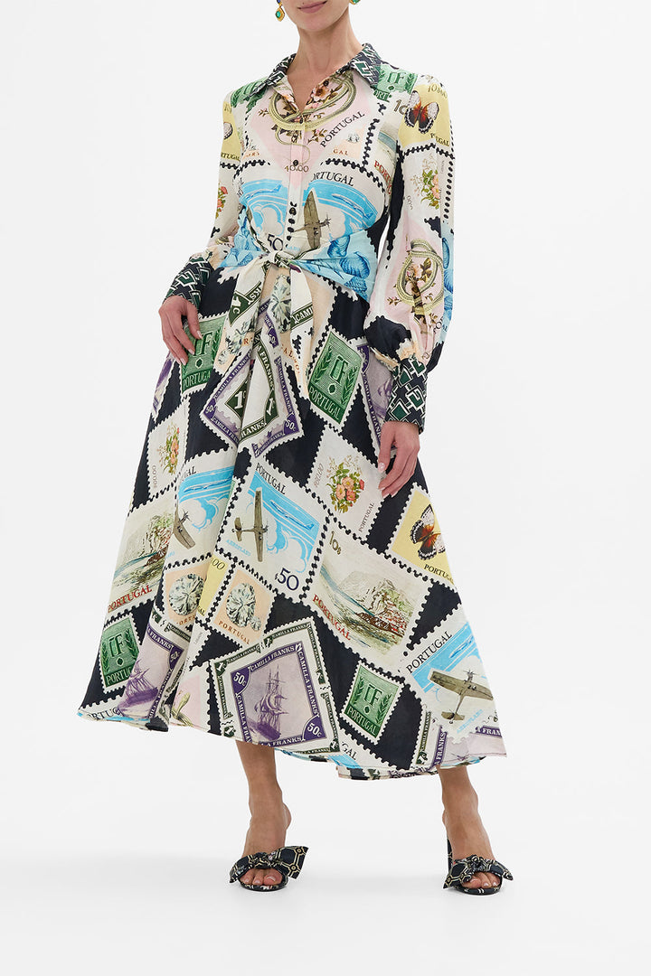 Waist Tie Shirt Dress - My Porto Pen Pal