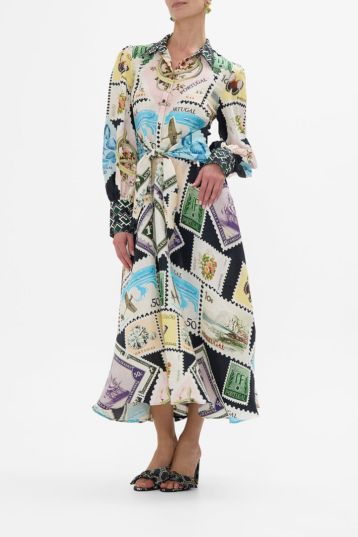 Waist Tie Shirt Dress - My Porto Pen Pal