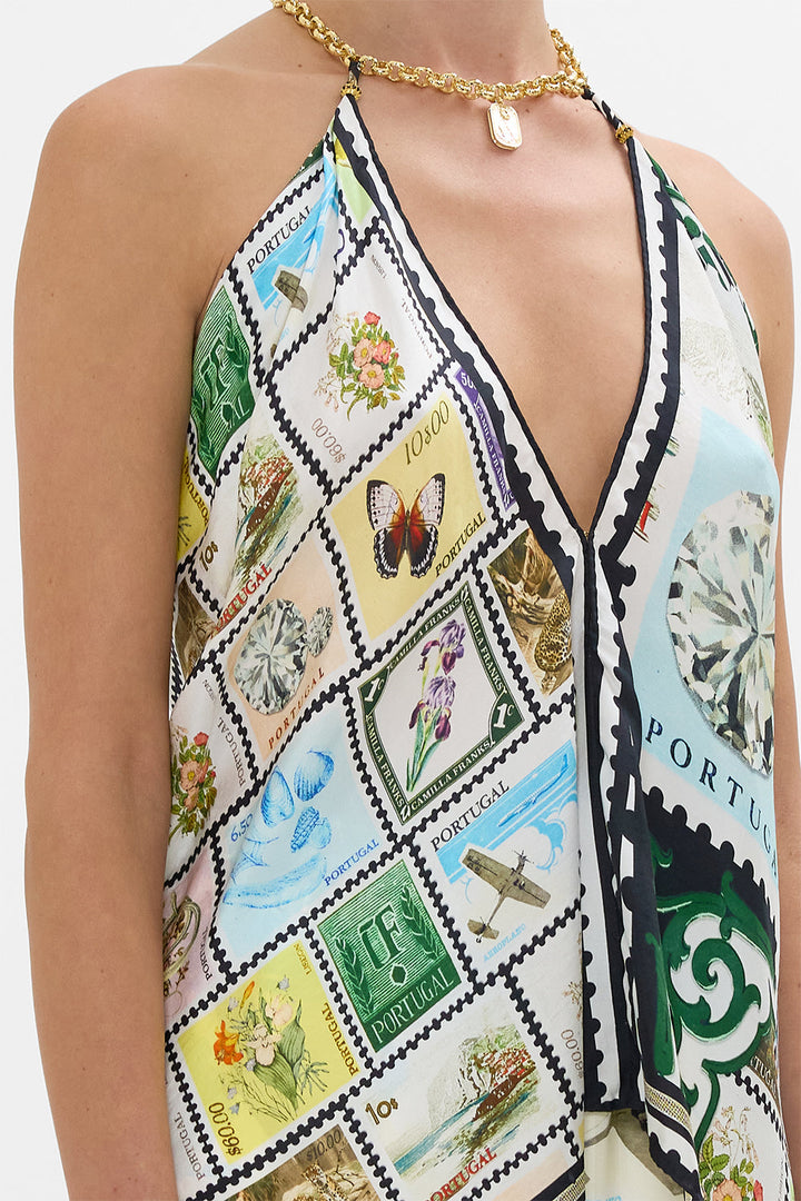 Knotted Scarf Top -