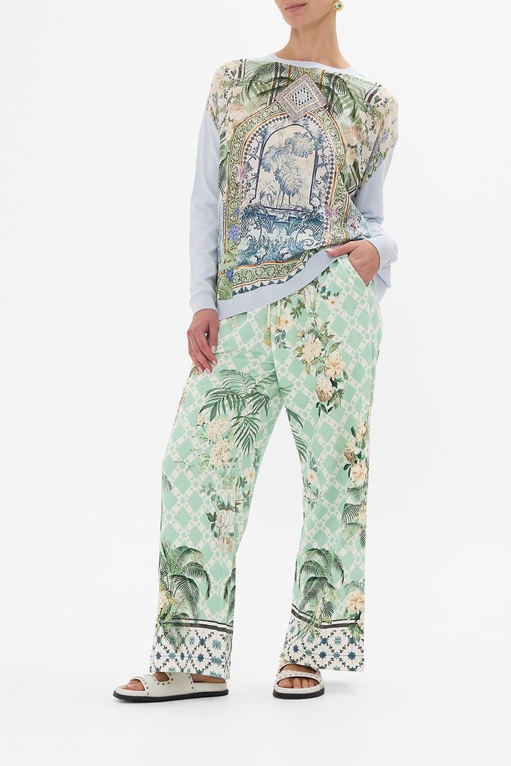 Long Sleeve Jumper With Print Front - Jardim Party