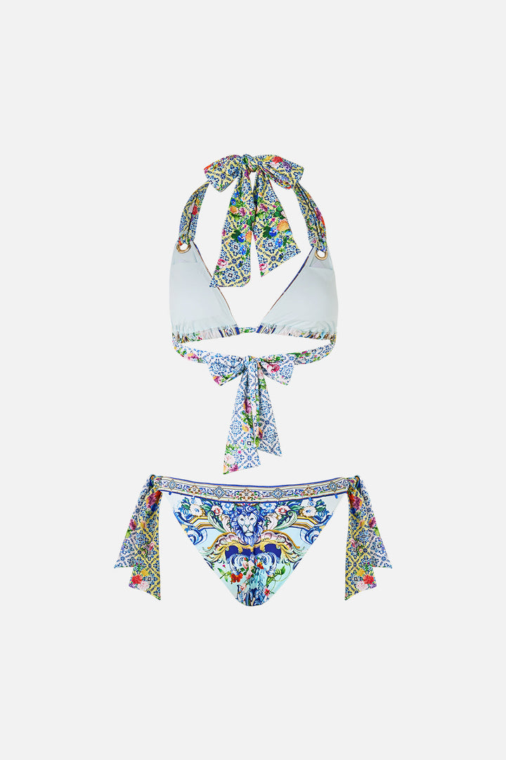 Eyelet Tie Bikini Set - Wall To Wall Wonders