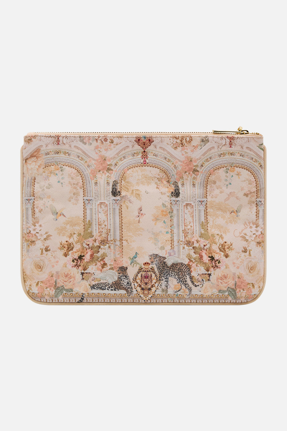 Camilla small canvas clutch 2025