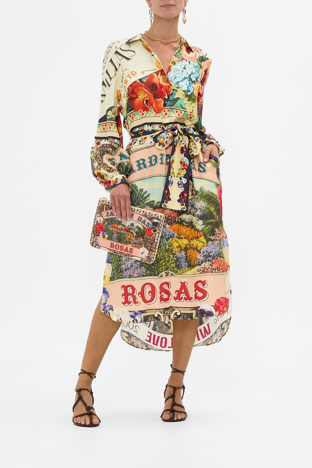 High Low Midi Shirt Dress - Aromatic amor