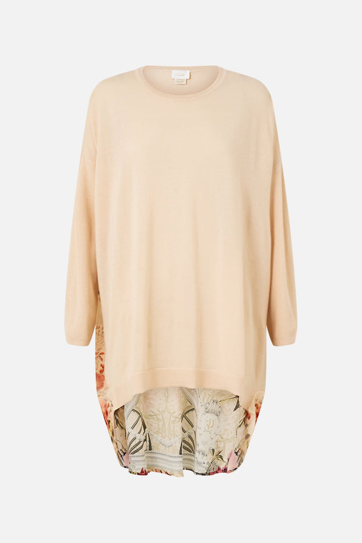 Long Sleeve Jumper With Print Back - Meet Me At The Majestic