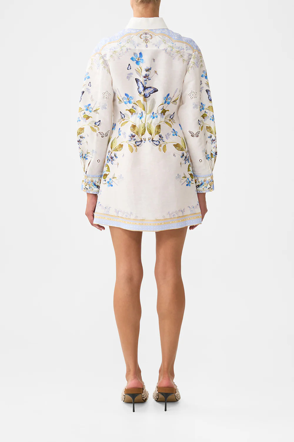 Shirt Dress With A Line Skirt - Botanical Ballads