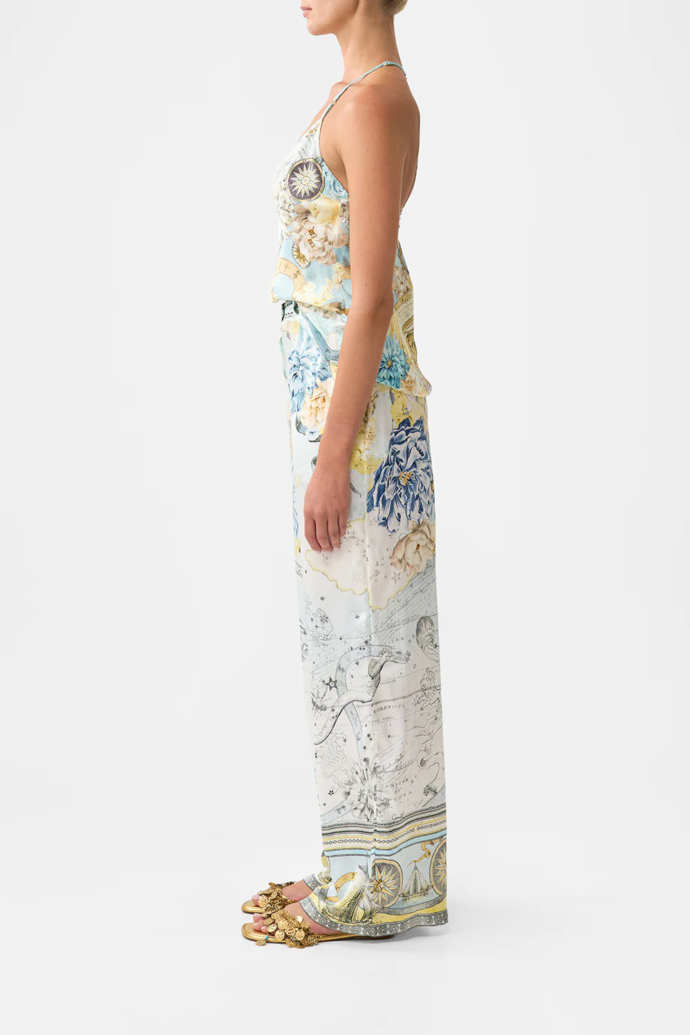button front lounge pant - My lucky stars