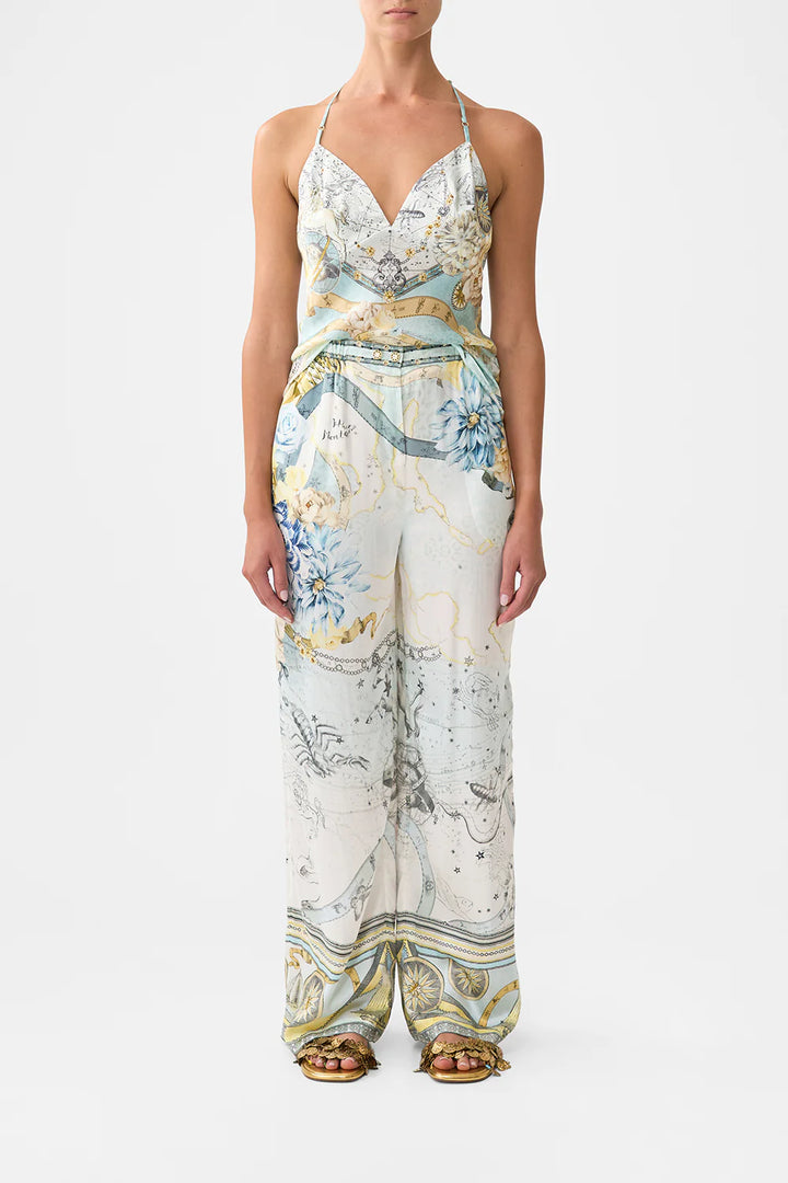 button front lounge pant - My lucky stars
