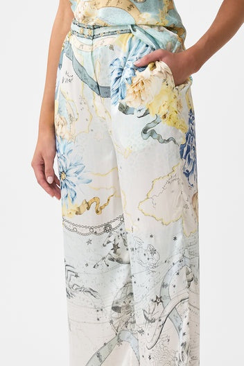 button front lounge pant - My lucky stars