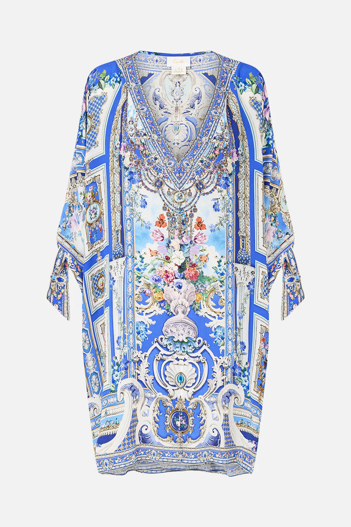 Tie Sleeve Short V Neck Kaftan - Ottoman opulence