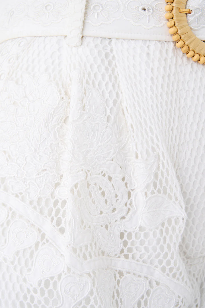 lace tuck front short - Kapadokya kitsch