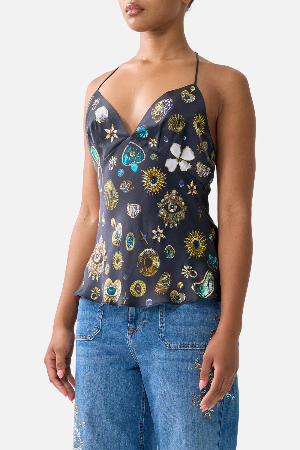 Chain Detail Bias Cami - Amulets and Alechemy