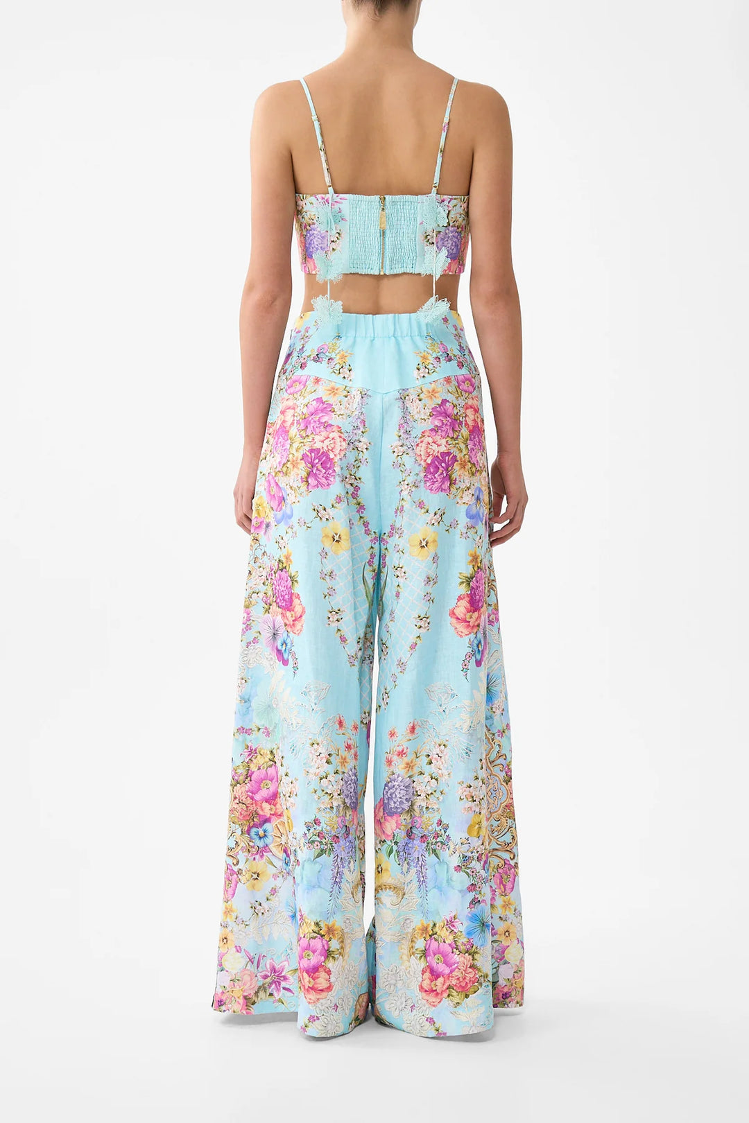 Corset Crop Top - Bazaar Blooms Bazablom