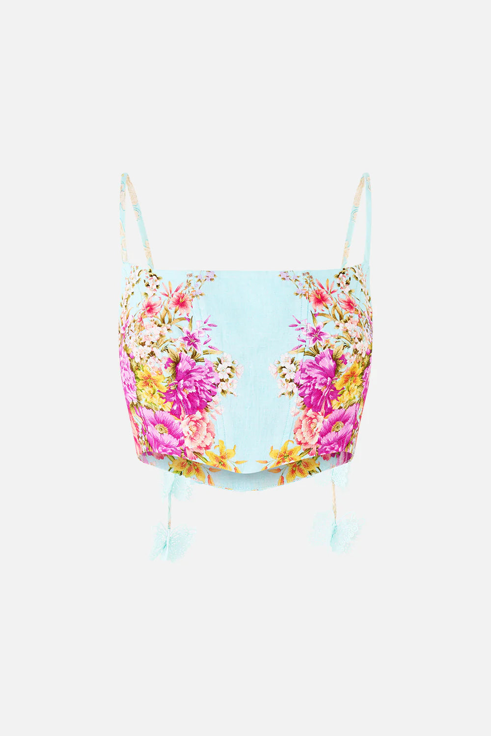 Corset Crop Top - Bazaar Blooms Bazablom
