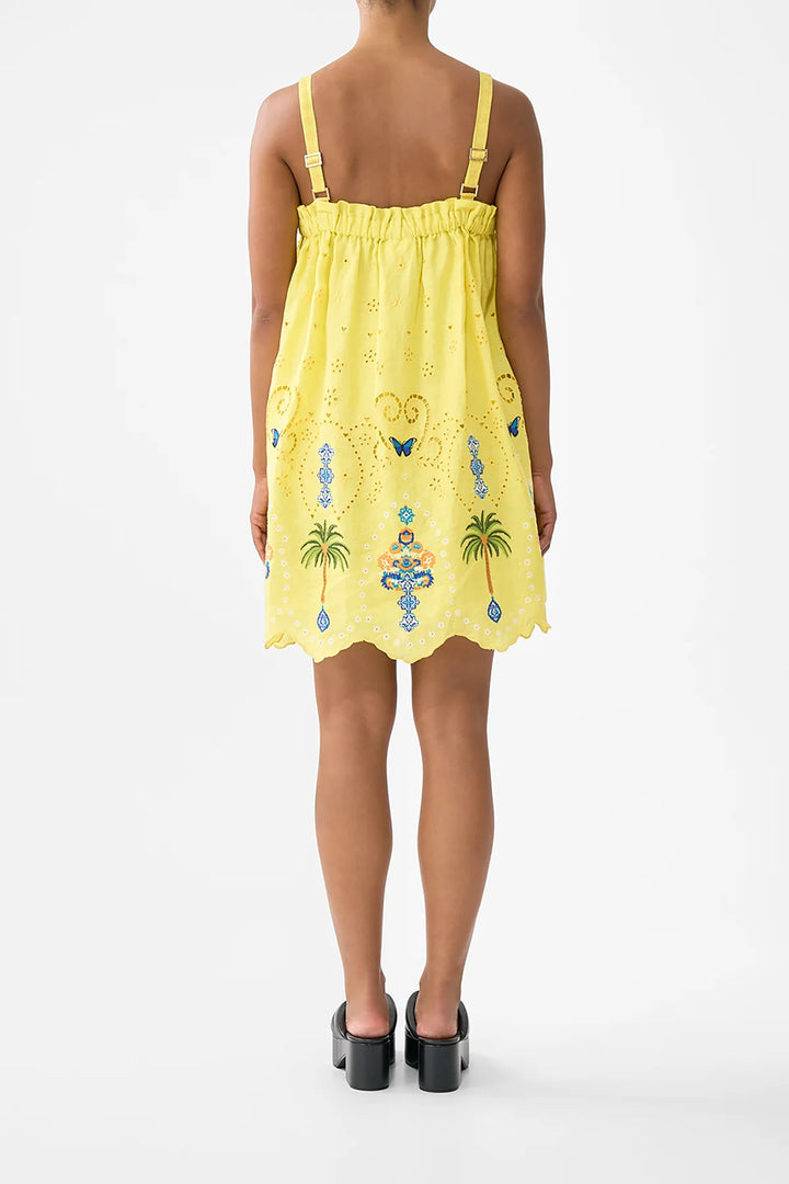 Wide strap short sundress - Sultanahmet summer