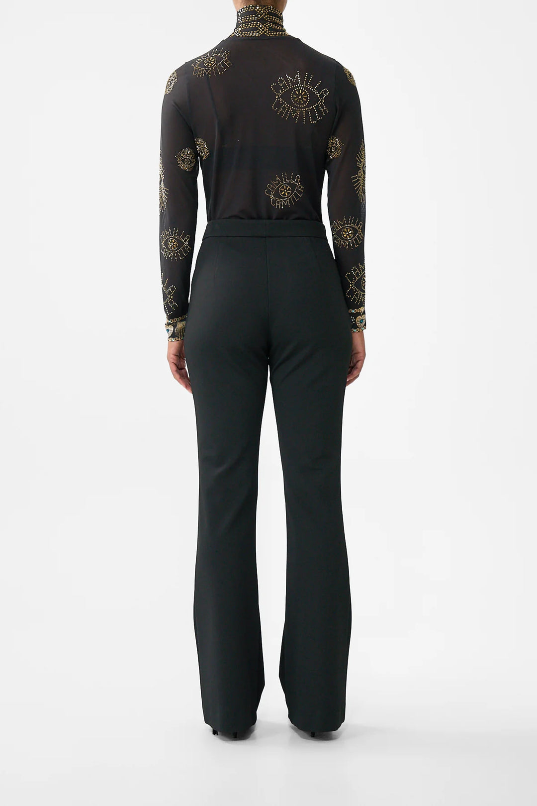 Flare Trouser With Seam Detail - Amulets and Alchemy