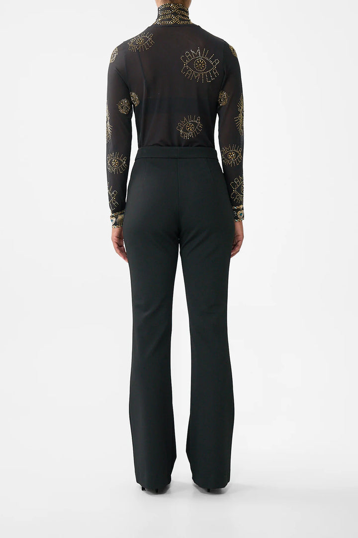 Flare Trouser With Seam Detail - Amulets and Alchemy