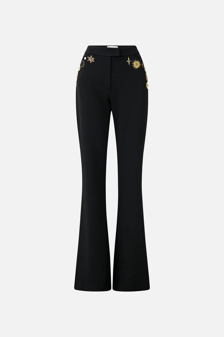 Flare Trouser With Seam Detail - Amulets and Alchemy