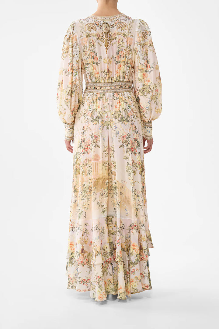 Long Button Front Dress - Twilight In Istabul