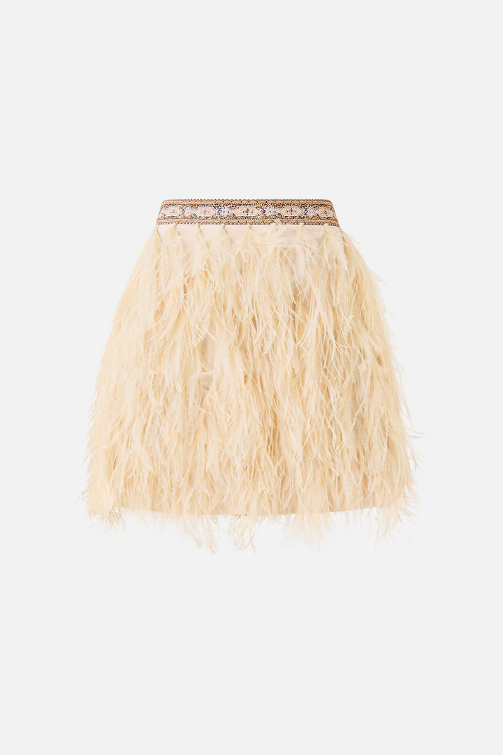 Feather Mini Skirt - Twighlight In Istanbul