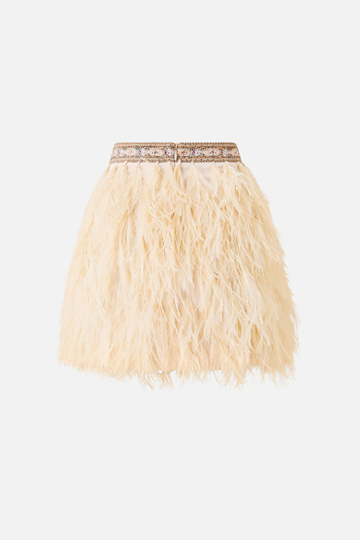 Feather Mini Skirt - Twighlight In Istanbul