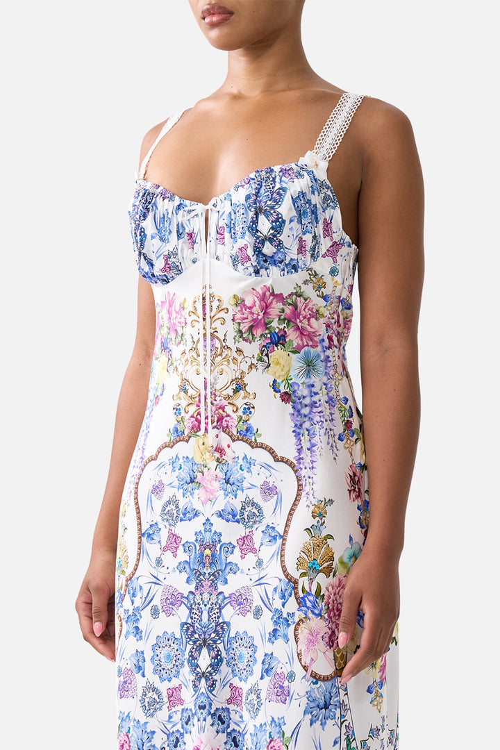 Gathered Bias Dress - All About That Lace