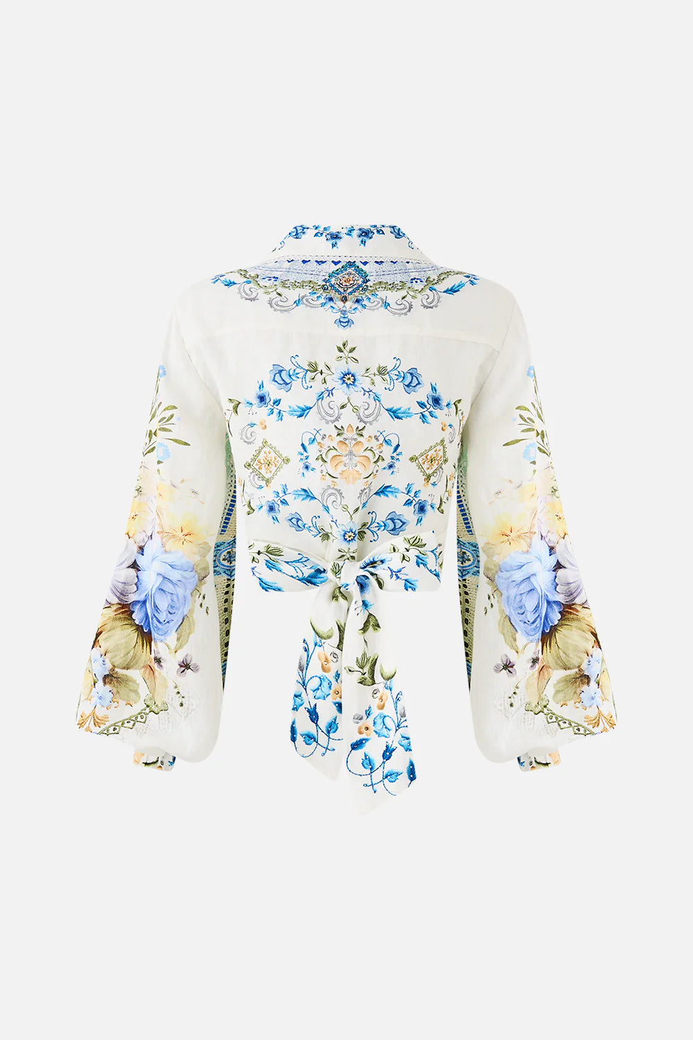 CROPPED WRAP SHIRT - MY  HOMESPUN HEART