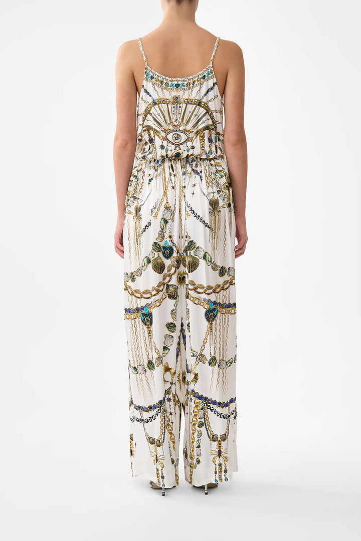 shoestring strap jumpsuit - Chain gang