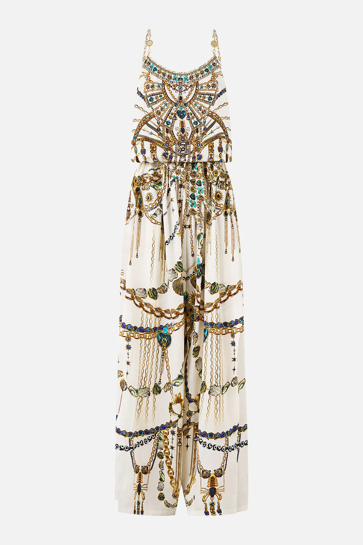 shoestring strap jumpsuit - Chain gang