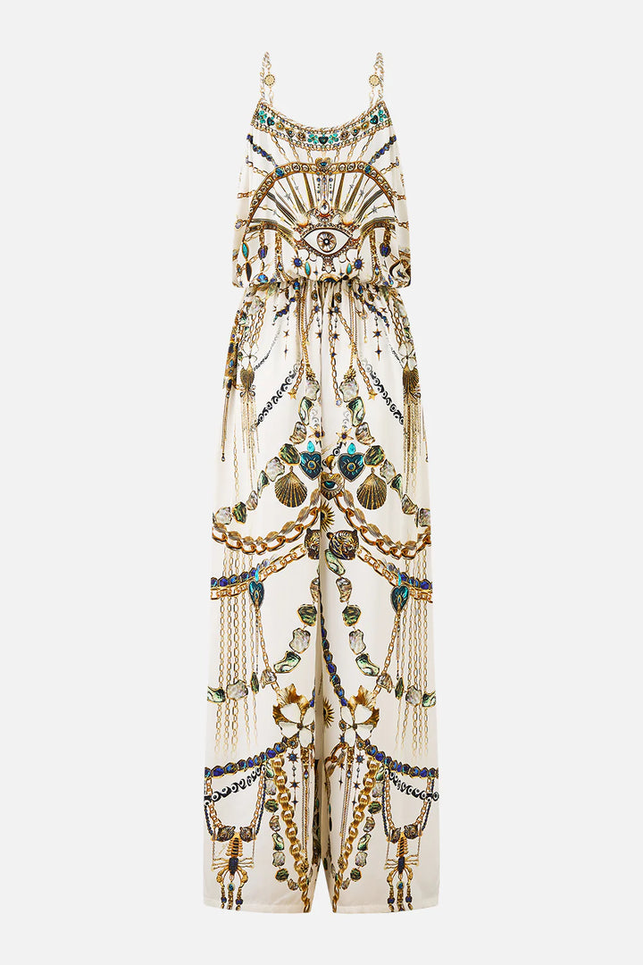 shoestring strap jumpsuit - Chain gang