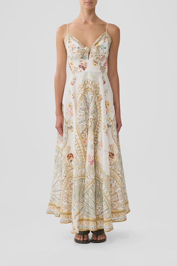Long Dress With Tie Front - Ottoman Dynasty