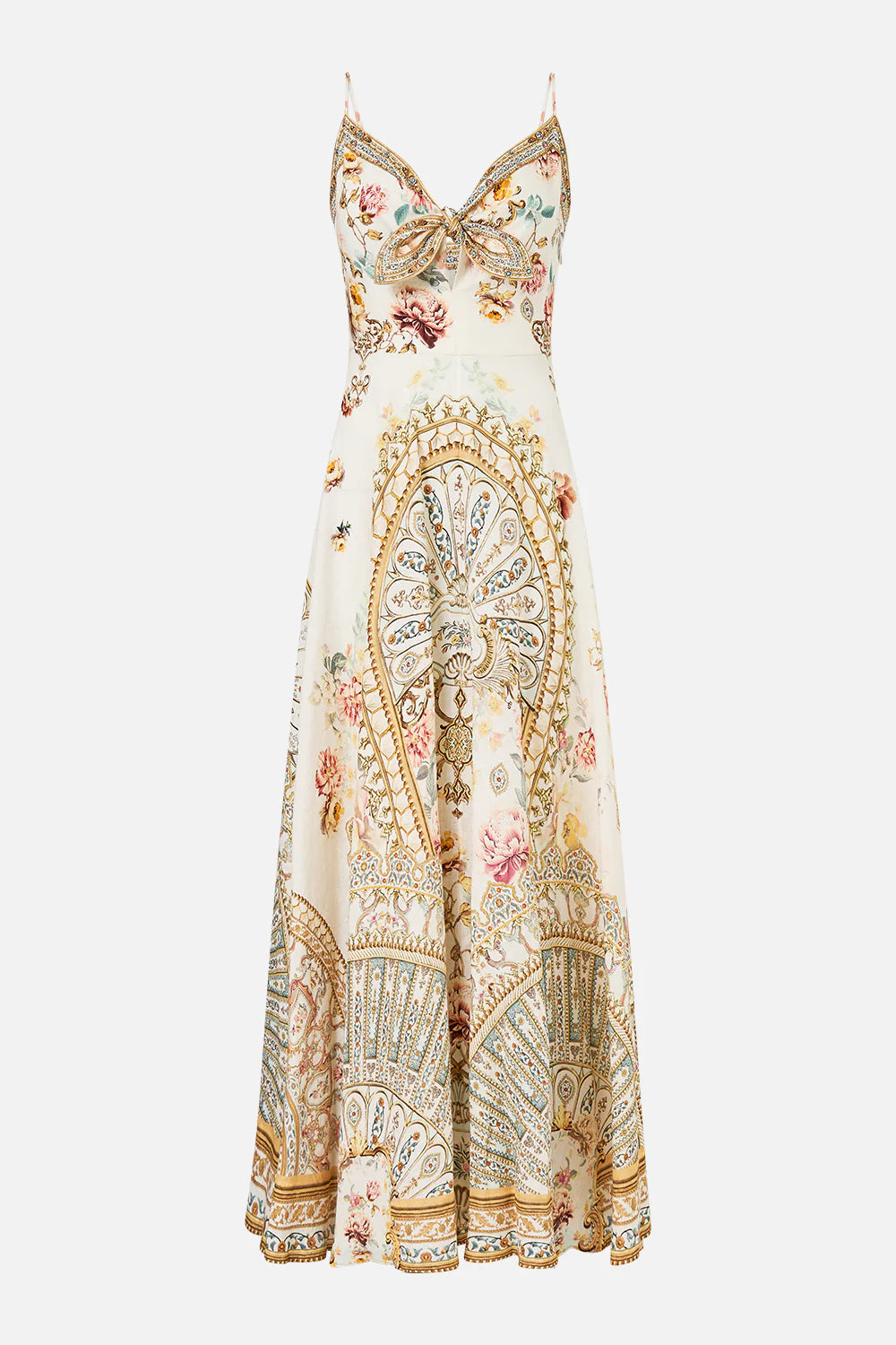 Long Dress With Tie Front - Ottoman Dynasty