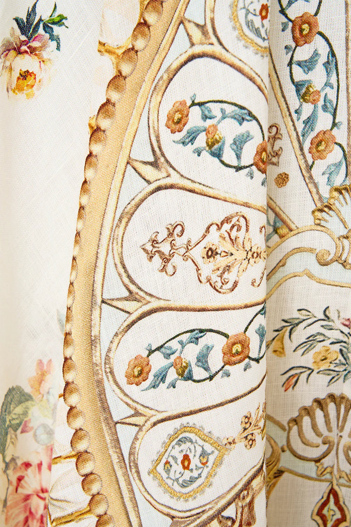 Long Dress With Tie Front - Ottoman Dynasty