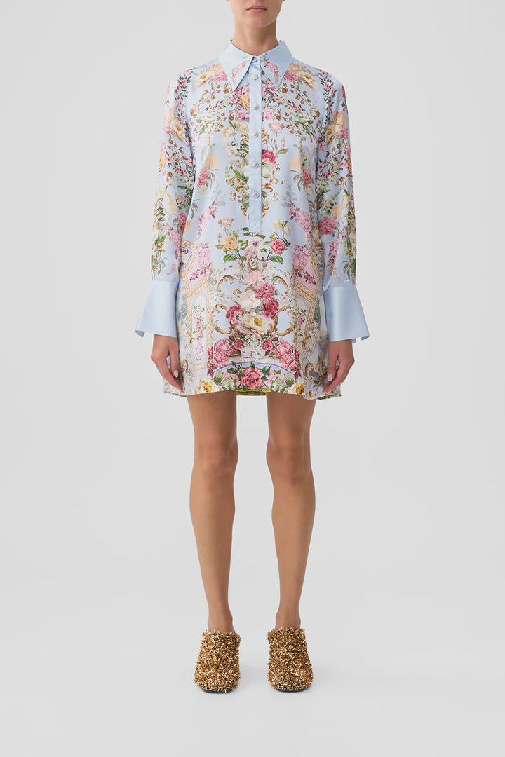 Mini Shirt Dress - Tiled in Time