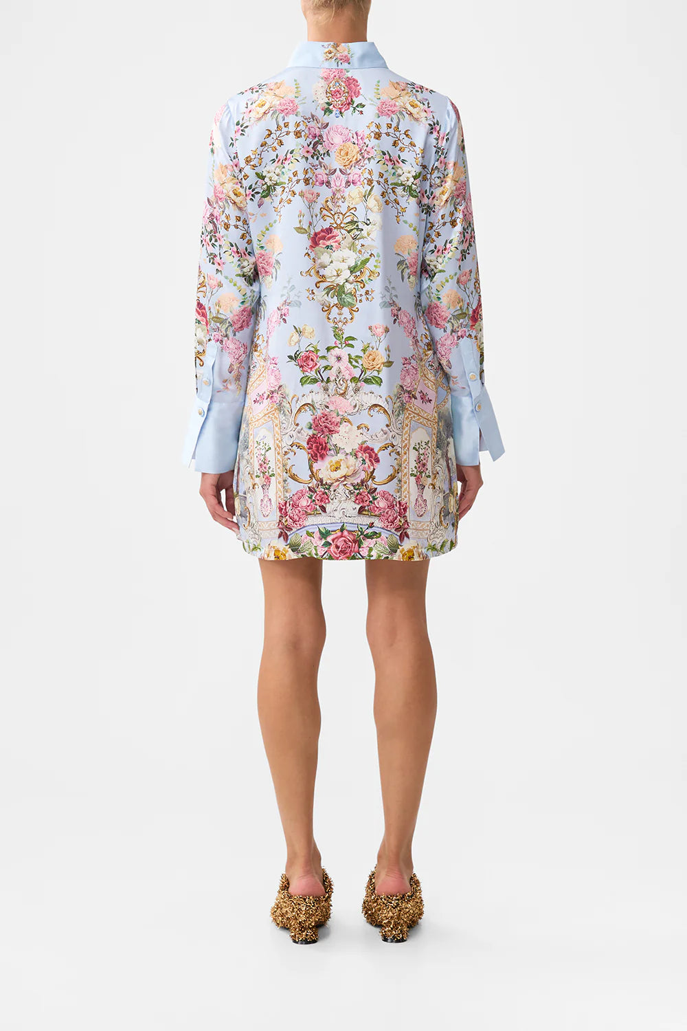 Mini Shirt Dress - Tiled in Time
