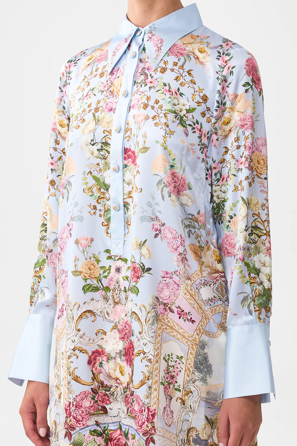 Mini Shirt Dress - Tiled in Time