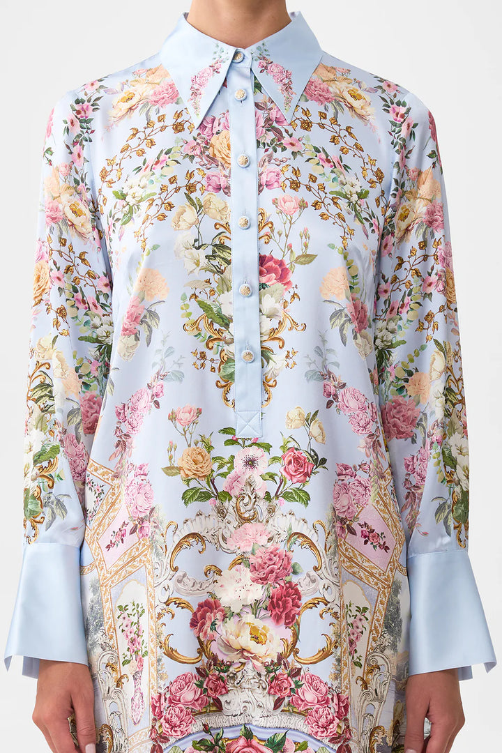 Mini Shirt Dress - Tiled in Time