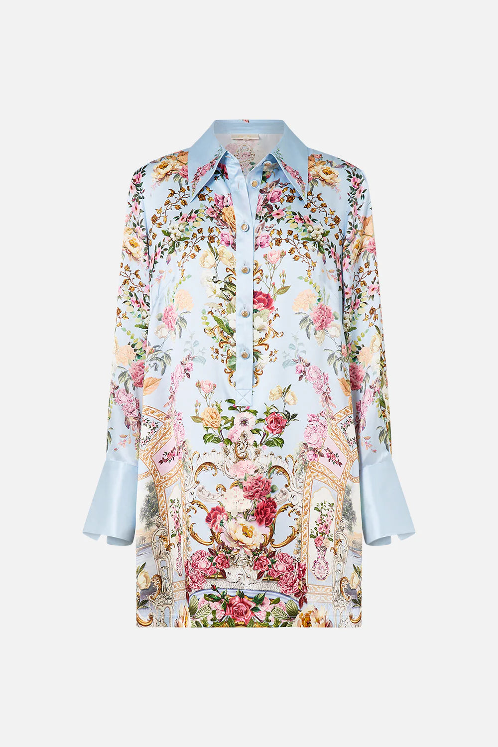 Mini Shirt Dress - Tiled in Time