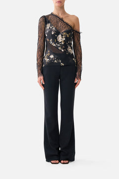 flare trouser with seam detail - Flamenco folklore