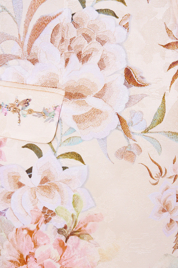 Tailored Sleeveless Vest -Adorned In Aranjuez