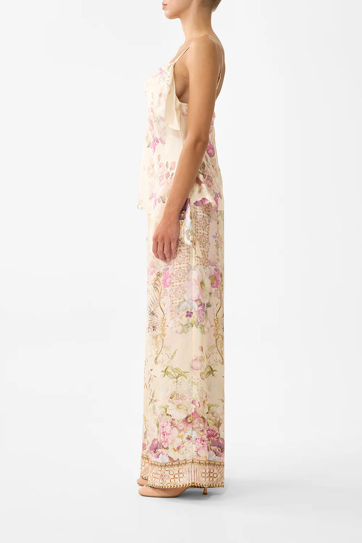 Asymmetric Draped Top - Adorned In Aranjuez
